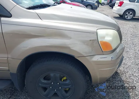 2005 Honda Pilot Ex-L из США, поврежденный, VIN 5FNYF18675B014213